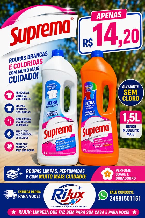 Panfleto Alvejante Suprema 1,5L