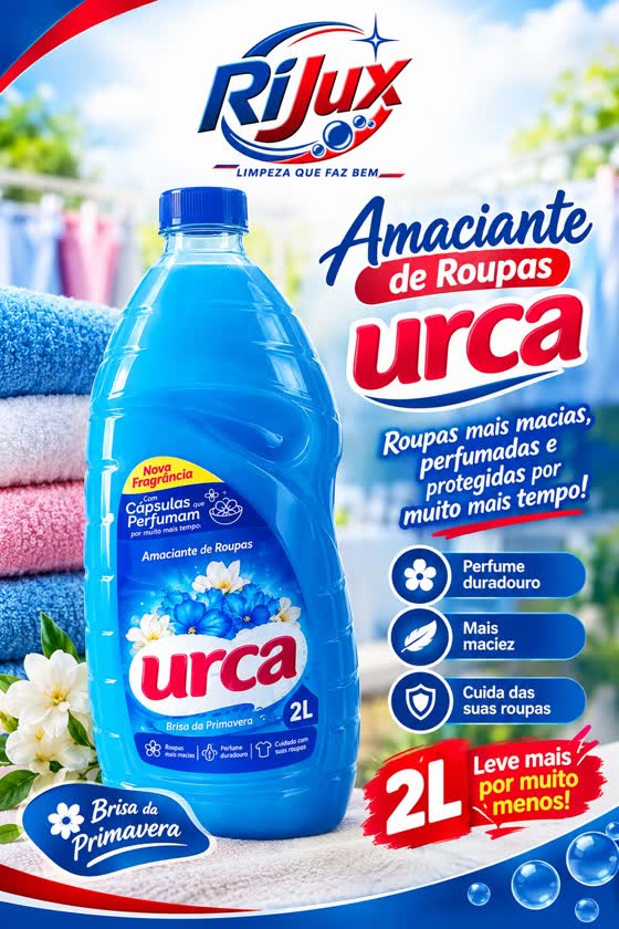 Panfleto Amaciante Urca 2L Brisa da Primavera