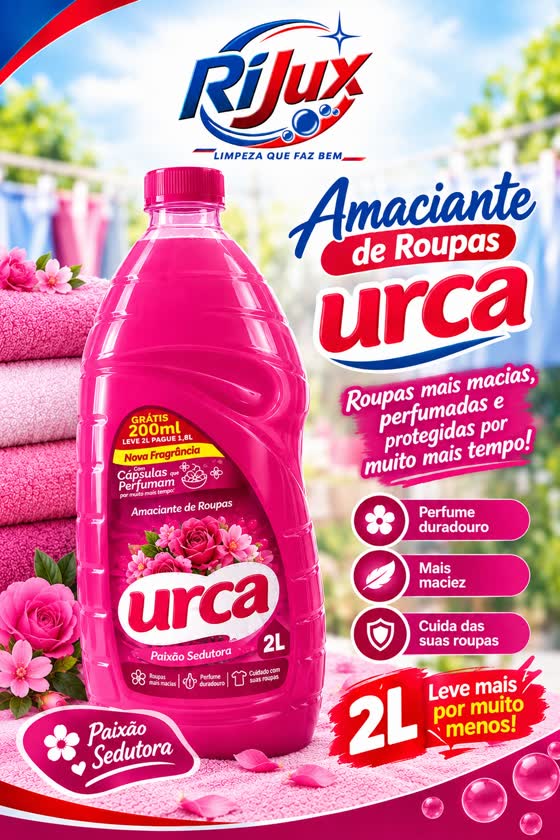 Panfleto Amaciante Urca 2L Paixão Sedutora